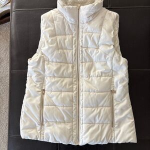 Calvin Klein Cream Quilted Vest